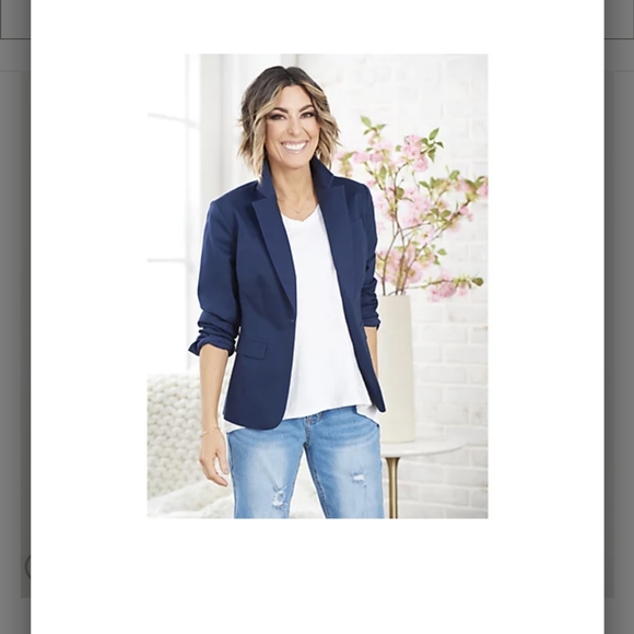 Studio Park Amy Stran Black Blazer QVC - Picture 2 of 6